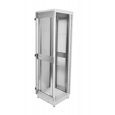 Шкаф телекоммуникационный напольный 19" 38U 600x800, дверь стекло, черный (RAL 9005), ЦМО ШТК-М-38.6.8-1ААА-9005