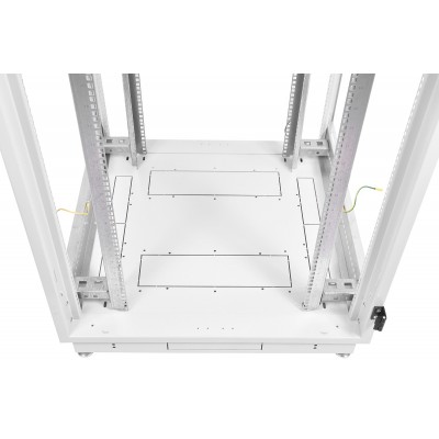 Шкаф телекоммуникационный напольный 19" 42U 800x1000, дверь перфорированная, серый (RAL 7035), ЦМО ШТК-М-42.8.10-4ААА