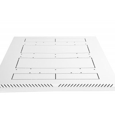 Шкаф телекоммуникационный напольный 19" 22U 600x600, дверь стекло, серый (RAL 7035), ЦМО ШТК-М-22.6.6-1ААА