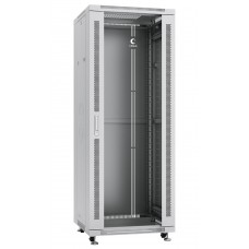 Шкаф телекоммуникационный напольный 19" 32U 600x800, дверь стекло, серый (RAL 7035), Cabeus SH-05C-32U60/80